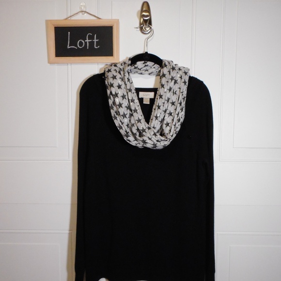 LOFT Sweaters - Loft Long Sleeve Black Crew Sweater